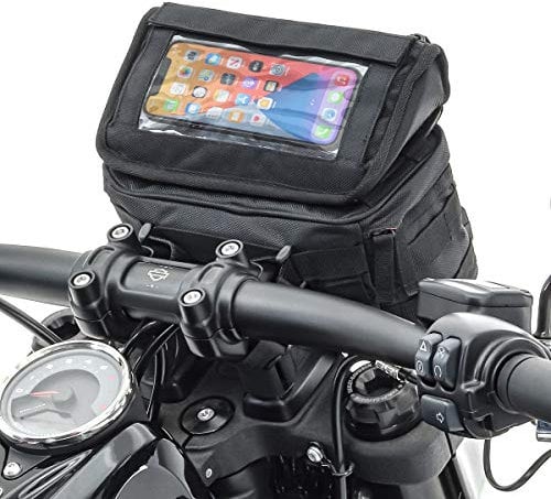 Motorrad Lenkertasche Kompatibel für Chopper und Cruiser Handyhalterung Craftride LB2