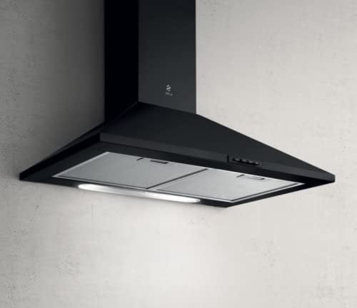 Cappa Cucina da 60 cm, Tipologia Aspirante, installazione Parete, Nero