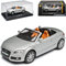Cararama A*U*D*I TT 8J Cabrio Silber Metallic 2. Generation 2006-2014 mit Sockel und Vitrine 1/43 Modell Auto mit individiuellem Wunschkennzeichen