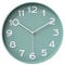 HZDHCLH Funk Wanduhr 30 cm Lautlose Wanduhr Ohne Tickgeräusche, Moderne Batteriebetriebene Uhr für Zuhause, Küche, Wohnzimmer, Büro, Wanddekoration (Nordic Green)