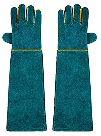Tierhandhaber-Handschuhe, bissfest, verdickt, 60 cm, strapazierfähige Hundetrainingshandschuhe, Schutzhandschuhe für Haustiere, Hunde, Katzen, Schlangen, Reptilien, Eichhörnchen, Baden und Pflegen