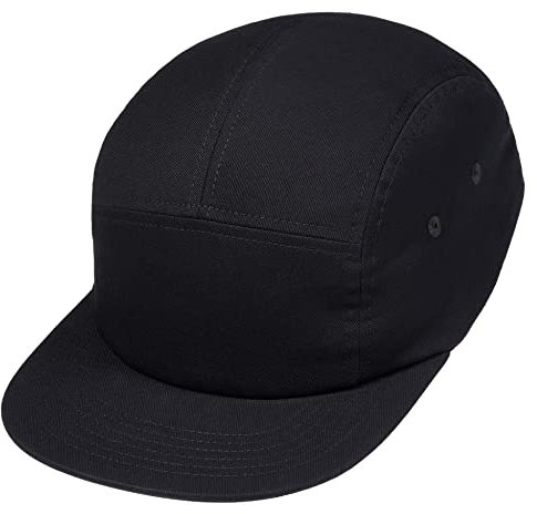 Enter the Complex® 5 Panel Cap, Damen und Herren, 100% Baumwolle, Unisex, Schwarz, Größenverstellbar