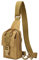 QIYUANT Mini Militär Brusttasche Taktisch Sling Rucksack Molle Schultertasche Klein Umhängetasche Outdoor 800D Wasserdicht Nylon Crossbody Tasche für Wandern Radfahren Trekking Camping Angeln - Coyote