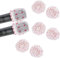 100 Pieces Disposable Microphone Cover, Non-Woven Elastic Band Handheld Microphone Windscreen Protective Cap for Karaoke Conferences Stage Performance Concerts (Red Points)