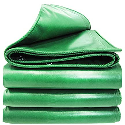 Hoja de lona verde 1mx2m Lona de plástico PVC 450g/m² Lonas resistentes al agua Cubierta Lonas pequeñas multipropósito utilizadas para cobertizos de muebles de jardín Toldos para acampar ( Size : 2.5x