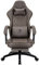 Dowinx Gaming Chair for Adults - Recliner Armchair with Massage Lumbar Support, Swivel, Ergonomic Gaming Chair with Footrest, Office Chair PU Leather Brown