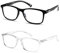 JaMa+® | Das Original | Blaulichtfilter Brille für Damen und Herren -Unisex- inkl. Etui - Blaufilter Brille für PC, TV, Gaming & Handy - UV 400 Schutz - Augenschonend - 2er Set