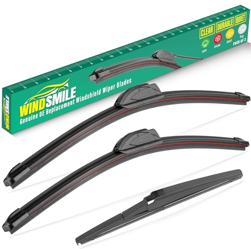 Scheibenwischerblätter, Ersatz für Kia Soul 2010–2019 / Kia Sorento 2011–2015, Premium-Allwetter-Scheibenwischer-Set, OEM-Qualität, 3 Stück
