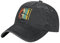 Lsjuee Cricket-Vintage-Baseballkappe, Trucker-Mütze aus gewaschener Baumwolle, Vintage-Papa-Hüte für Männer und Frauen, Schwarz