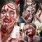 Lot de 248 accessoires de maquillage zombie, pour Halloween, pour tatouages de cicatrices, tatouages d'Halloween