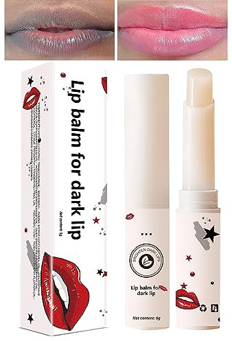 Lip Lightening For Dark Lips,Moisturizing Lip Balm Whitening & Brightening, Lip Balm Lips Pink Bleaching Cream Balm,Lip Care Lightens Remove Dark Lips (A)