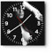 Modern Wanduhr Frau Akt Porträt 40x40cm Quadrat Groß Wand Uhr Glas Analog Zimmeruhren Küche Büro Wohnzimmer Glasuhr Wall Clock Dekoration Design Wanddekoration Küchenuhr C4AC40x40-5264