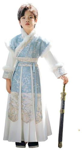Boys Knight-Errant Hanfu for This Winter Kung Fu Traditional Tang Suits Performance Costume