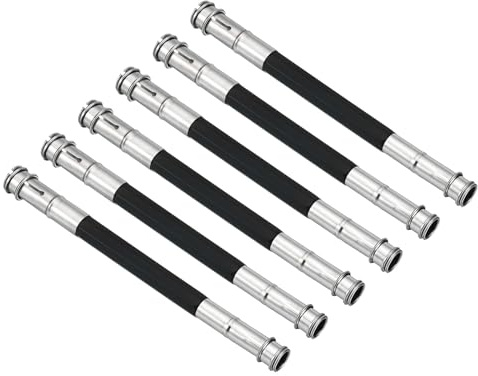 PATIKIL Lot de 6 Porte-Mines Rallonges de Crayon en Métal Noir | à Double Tête Réglable Pour Les Artistes, Dessin Ombrage