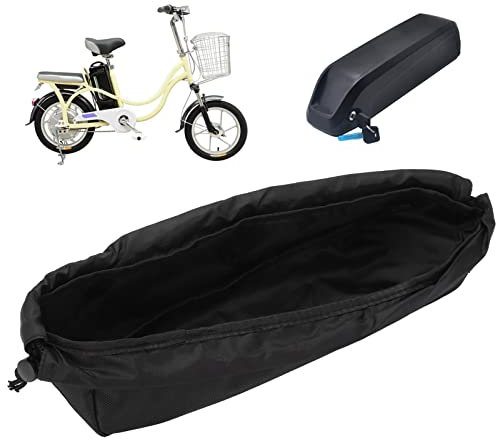 Topyond Housse De Protection Contre la Pluie pour Boîtier De Batterie Au Lithium De Vélo électrique, Housse De Protection Anti-Boue, Housse Anti-poussière pour la Bouche du Harnais De Vélo De Neige