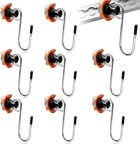 Haken für Airlineschienen,8 Stück Airlineschiene Fitting,Single endbeschlag airlineschiene,Zurrschienen Fitting,Airlineschiene zubehör Haken,Airline Schienen Haken,Airlineschiene Zubehör zum Aufhängen