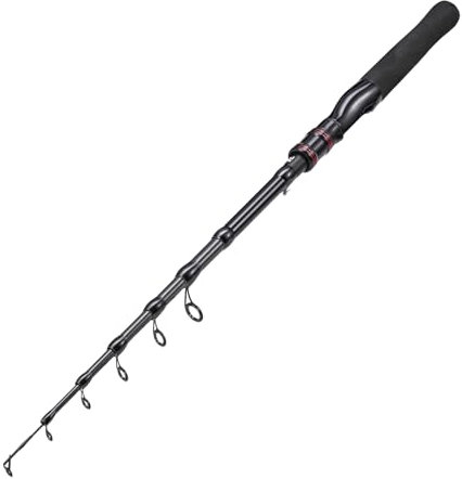 Canna da pesca telescopica, portatile, corta e pieghevole, canna da pesca combinata con canna da pesca telescopica, per uomini e donne (A)