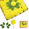 25Pcs Roses Artificielles Jaune, En Mousse Faux Roses Avec Tiges, Rose Artificielles Cimetiere, De Faux Ivoire Rose pour Deco Mariage, Décoration d'anniversaire, Saint Valentin, Décoration de Gâteau