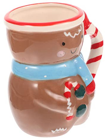 COLLBATH Schneemann-müslibecher Keramik-weihnachtstasse Mit Deckel Frühstücksschale Weihnachtsgeschenktasse Suppentasse Für Zuhause Und Büro