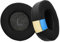 kwmobile 2x Cuscinetto Compatibile con Pioneer HDJ-1000/HDJ-2000/HDJ-1500 - Cuscinetti di Ricambio per Cuffie in Similpelle nero e Gel Rinfrescante