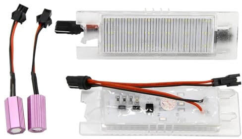 License Plate Lamp For Opel For Zafira B For Astra H For Insignia For Astra-J 10 2x CANBUS LED Bulb No Error License Number Plate Light Number Plate Lamp