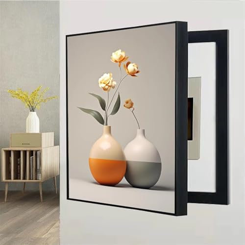 AFGZQ Sicherungskasten Abdeckung Schrank Poster Dekoratives Wandbild Zähler-Abdeckung Versteckter Stromkasten Dekor, for Home Room Wanddekoration(Gray,50x70cm)