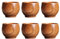 SZYDD Lot de 6 verres en bois naturel et bois délicats verres en bois, verres à eau uniques pour se détendre
