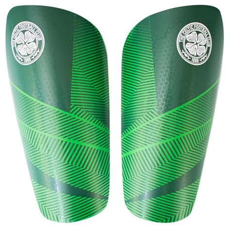 Hy-Pro Officially Licensed Celtic F.C. Shin Pad, Junior - Shin Guard, Breathable, Lightweight, Durable, Protective Gear, Celtic Merchandise, Great Football Gift Idea