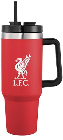 FOCO Officially Licensed Liverpool FC Football 40oz/1.1L Red Travel Tumbler