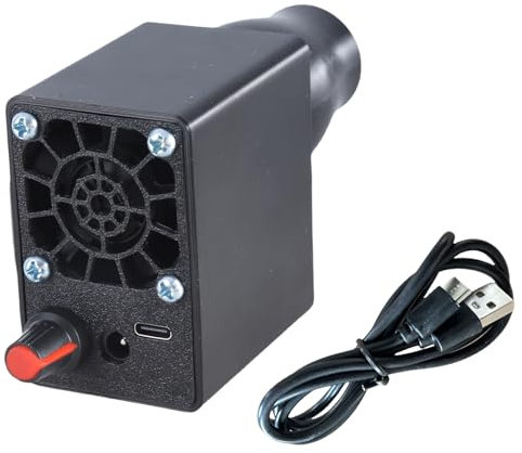 Elektrischer Blasebalg, tragbar, Grillwerkzeug, Luftgebläse, Holzkohle-Starter, 16000 U/min, Kamin, Blasebalg, Gebläse