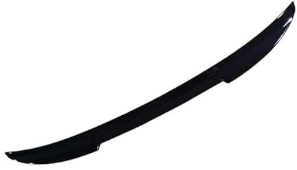 MaKeMoney Auto Heckspoiler Spoilerlippe FüR B-MW M E46 E90 E60 E61, Kofferraum Heck Spoiler PVC HeckspoilerflüGel Auto Zubehör,A/Black