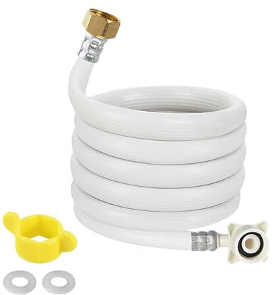 Manguera de entrada de lavadora Lavadora de PVC Conector de tubo de llenado de tubo de entrada de agua (5 Meters (16.4 Feet))