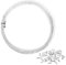 41 Pcs Invisible Hanging Wire, 105 Feet Clear Picture Wire with Aluminum Crimping Sleeves Clear Fishing Line Wire for Hanging Picture Frame String Light Necklaces Jewelry Making Beading