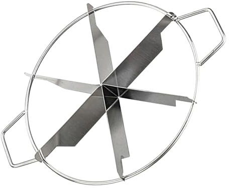 Generisch Cake Divider, Whole Cake Cutter, Cake Portion Cutter, Stainless Steel, Round Confectioner, Cheese, Pizza Cutting Press, Kitchen Appliances with Side Borders for Parties, Gatherings