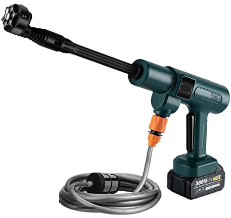 Nettoyeur haute pression électrique avec buses 6 en 1, puissance de 200 bars pour un nettoyage efficace de la voiture et du jardin