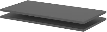 Vicco Einlegeboden Claus, Anthrazit, 2er Set