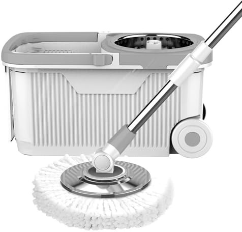 IUYIXWFP Removable 3 in 1 roser bucket - Hand -free self -cleaning system, wet/dry broom for floors, tiles and cars - light and durable