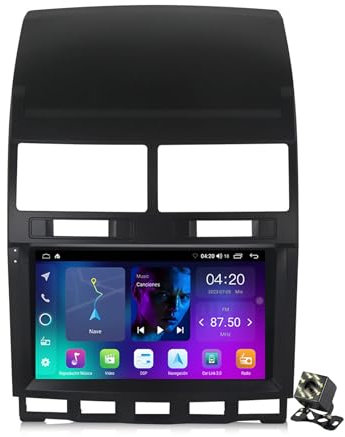 OAUSZC 9 Navegación GPS Autoradio Estéreo para VW Volkswagen Touareg 2002-2010 Android 13 Radio Coche con Bluetooth/Carplay/WiFi/GPS/FM/RDS/Controles del Volante+Cámara Trasera,Nf1/1+32g