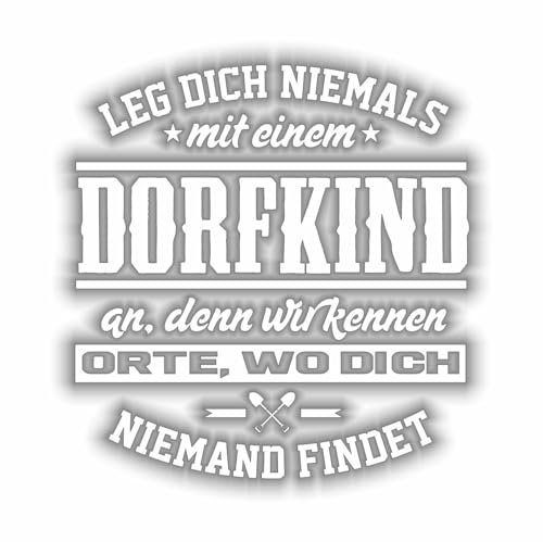 Spaß Kostet Wetterfester Aufkleber DORFKIND 10 cm oder 40 cm Sticker Jugend Geschenk Fun