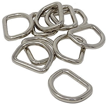 SBS D-Ring | 10 Stück | 35 x 27 mm | Stärke 4mm | Halbrunder Ring Halbring rostfrei