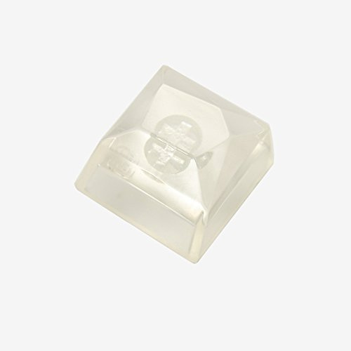 YMDK 1 x Kunstharz-Tastenkappe, glänzende Tastenkappen für Cherry MX mechanische Gaming-Tastatur (weiß)