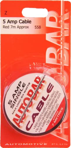 Autobar 558 Multi Purpose Electrical Cable 5 Amp 7m Red Electrical Wire