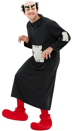 Funidelia | Die Schlümpfe Schlümpfe Kostüm für Männer - Kostüm für Erwachsene und lustiges Zubehör für Party, Karneval und Halloween - Einheitsgröße - Schwarz