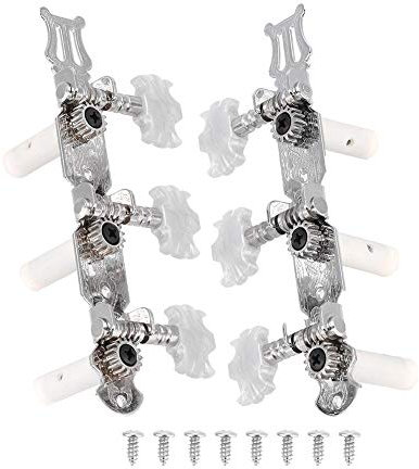 Mechaniken, hochwertige und langlebige, Konzertgitarrensaiten, Mechanik Saiten Stimmwirbel Silber, für Gitarrenspieler, Konzerte, Studioaufnahmen