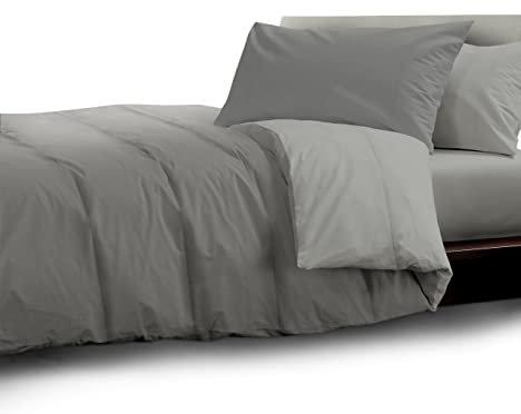 HomeLife Winterdecke Doppelbett 250x250 - Extra Warme Bettdecke Winter - Weiche Winterbettdecke aus 100% Polyester - Steppdecke für Allergiker - Waschmachinenfeste Schlafdecke - Hellgrau/Dunkelgrau