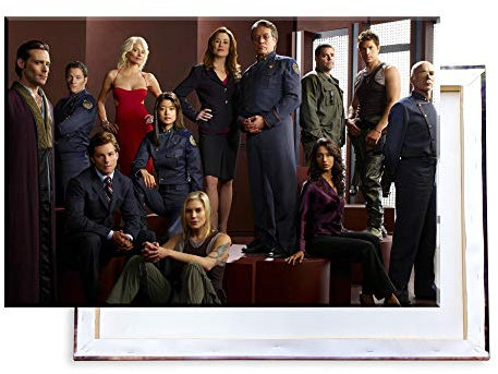 Unified Distribution Battlestar Galactica - 60x40 cm Kunstdruck auf Leinwand • erstklassige Druckqualität • Dekoration • Wandbild