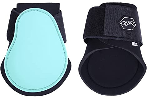 QHP Streichkappen Hartschale Neopren Klettverschuss (Shetty, Ice Green)