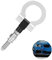 Auto Rimorchio Gancio Traino Anello traino anello occhio di traino gancio di traino Gancio di Traino da Corsa Lega di Alluminio Anteriore auto gancio rimorchio gancio anello di traino （Argento）