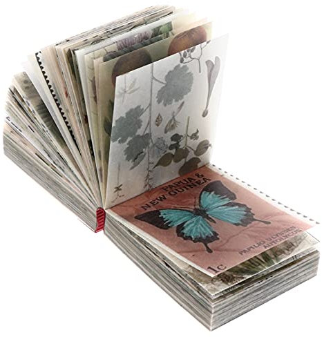 EXCEART 365 Sheets Mini Scrapbook Paper Collection Vintage Scrapbook Material Paper Set Cardstock Cardmaking Photo Frame Decorative Pages DIY Art Craft Paper for DIY Craft 5 x 4 x 2. 2CM
