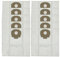 Chuancheng Lot de 10 sacs à poussière pour aspirateur Makita VC2010L VC2512L VC2012L VC3011L VC3012L